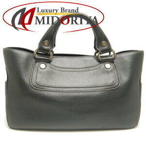 Celine Boogie Bag Handbag Black Leather